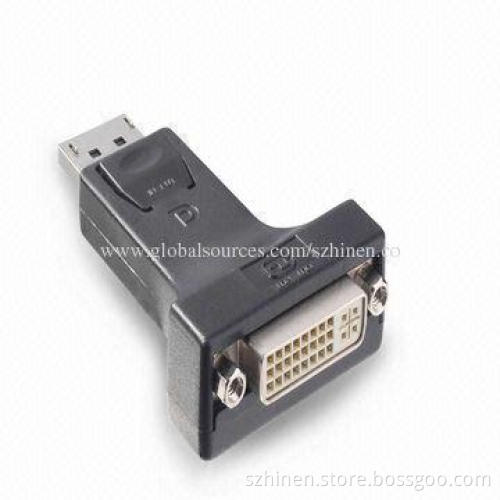 Connector DisplayPort to DVI Converter with 1,080 Pixels Video Resolution
